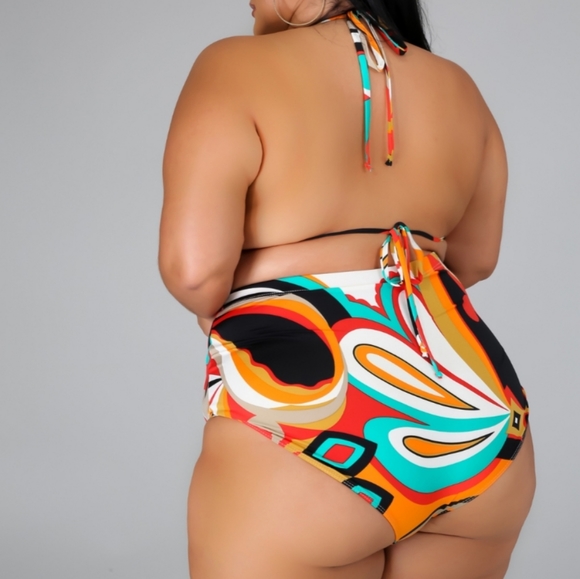 3pc plus size swim bikini - Picture 5 of 6